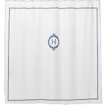 Chelsea Blue och White Monogrammed