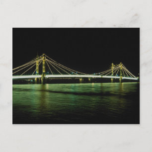 Chelsea Bridge, London, England Vykort