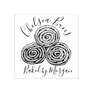 Chelsea Buns Curral Roll Bakery Baked Homemade av Stämpel