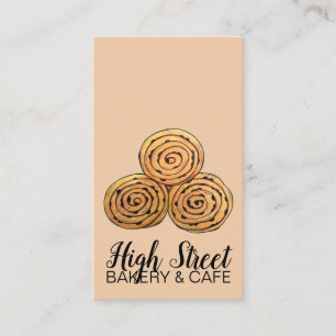 Chelsea Buns Curral Roll Bakery Baked Homemade av Visitkort