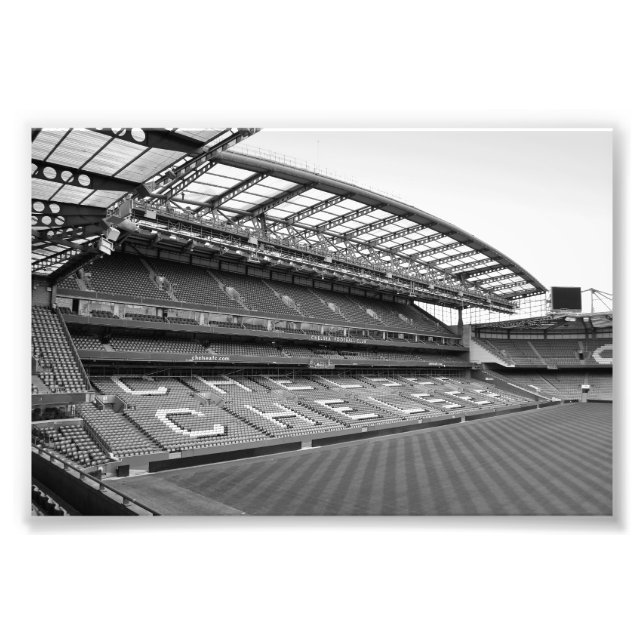 Chelsea FC Stamford Bridge Väster stand London Fototryck (Framsidan)