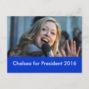 Chelsea för president 2016 Postkort Vykort