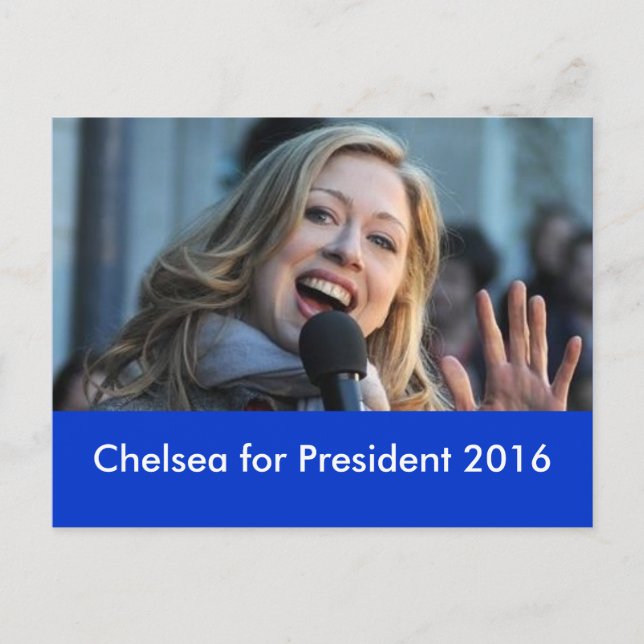 Chelsea för president 2016 Postkort Vykort (Framsida)