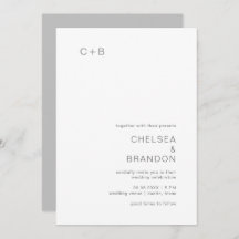 Chelsea Grått Modern Bröllop