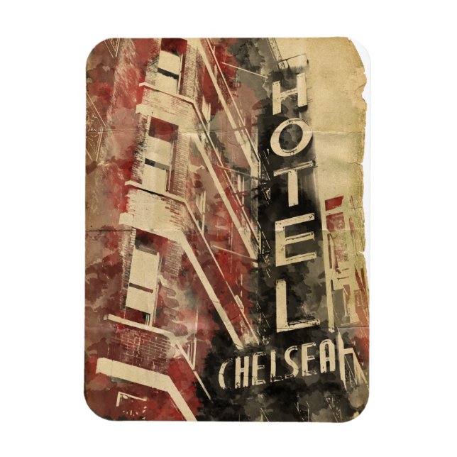 Chelsea Hotel New York City Flexi Magnet (Vertikal)