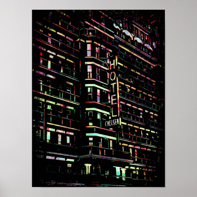 Chelsea Hotel New York City Poster Skriv ut (Framsidan)