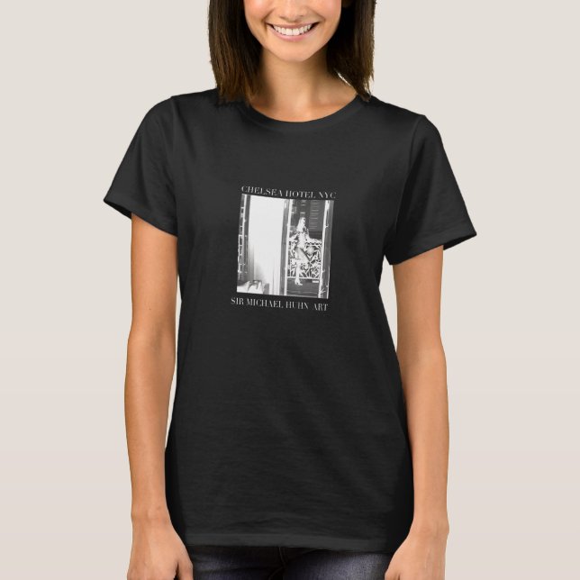 Chelsea Hotel New York City Premium T Shirt (Framsida)