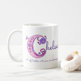 Chelsea känd menande dekorativ C monogrammugg Kaffemugg