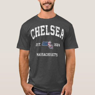 Chelsea Massachusetts MORSA Vintage American Flagg T Shirt
