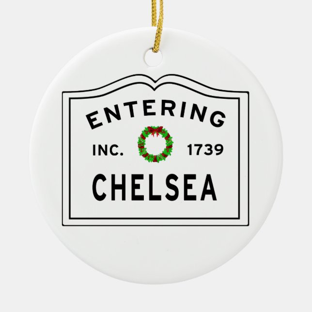Chelsea, MORSA Helgdag, Metall Ornament (Framsidan)