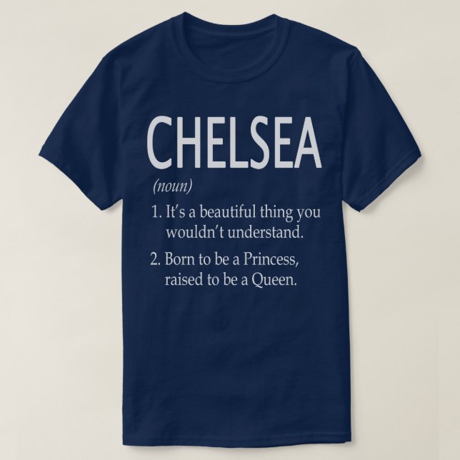 Chelsea Namn Gift 8 T Shirt (Design framsida)