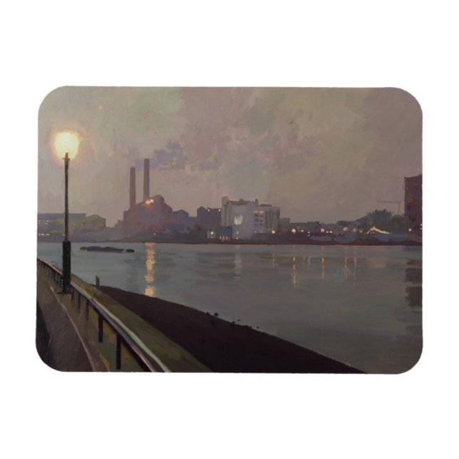 Chelsea Power Station efter natten Magnet (Horisontell)