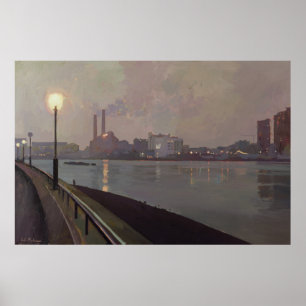 Chelsea Power Station efter natten Poster