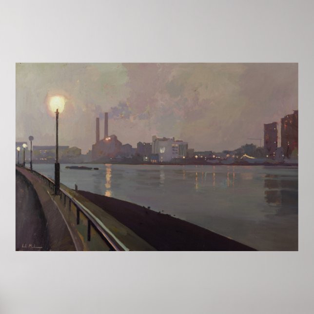 Chelsea Power Station efter natten Poster (Framsidan)