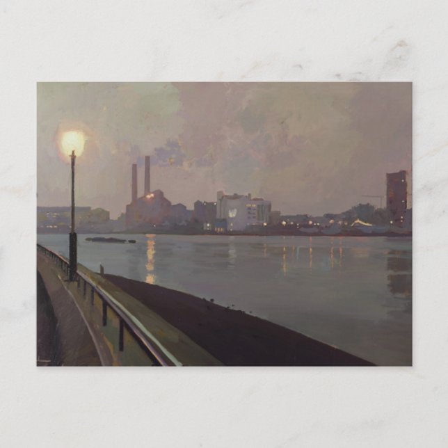 Chelsea Power Station efter natten Vykort (Framsida)