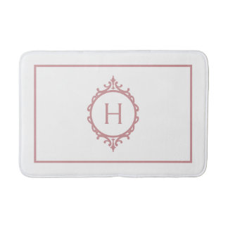 Chelsea Rosa och White Monogramme Badrumsmatta