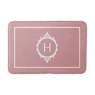 Chelsea Rosa och White Monogramme Badrumsmatta