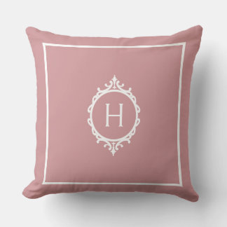 Chelsea Rosa  och White Monogramme Kudde
