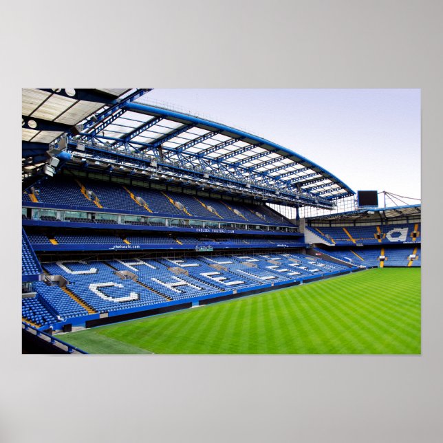Chelsea Stamford Bridge Väster Stå Poster (Framsidan)