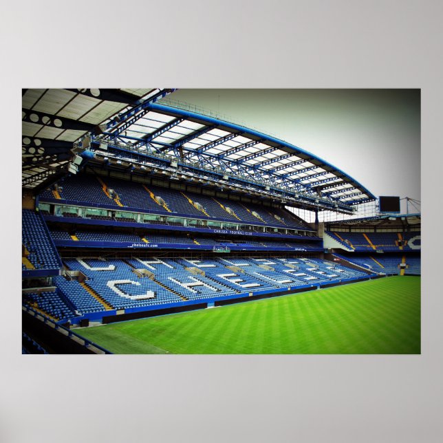Chelsea Stamford Bridge Väster Stå Poster (Framsidan)