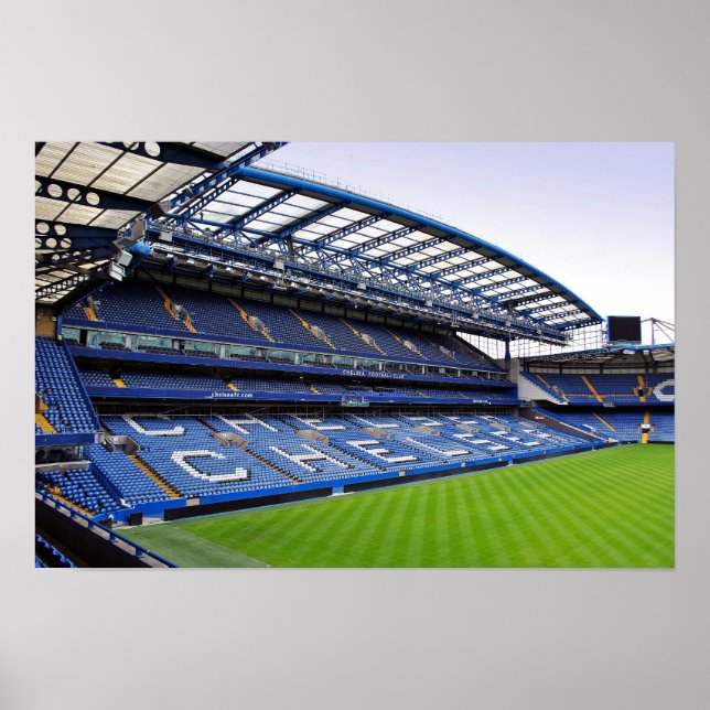 Chelsea Stamford Bridge Väster Stå Poster (Framsidan)