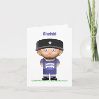 Chelski (Chelsea) Roligt Fotbollskort Kort