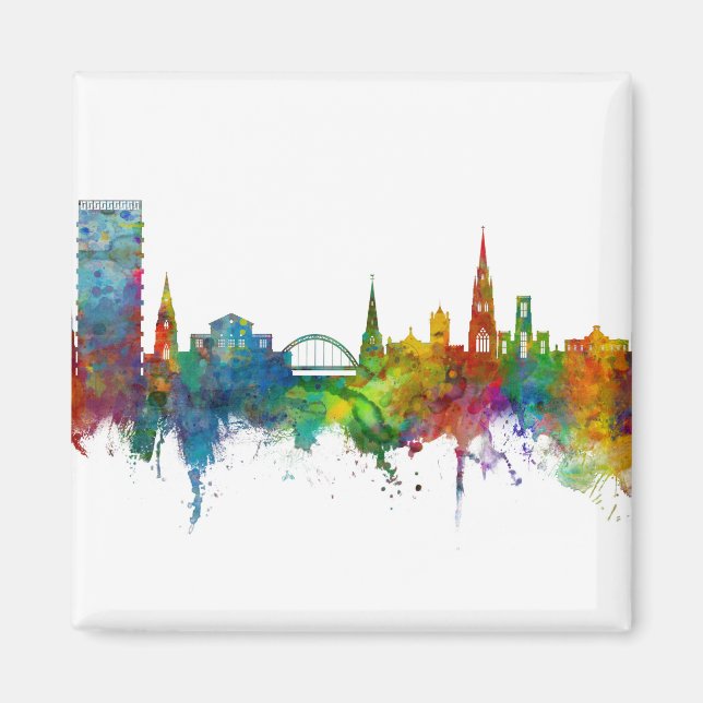 Cheltenham England Skyline Magnet (Framsidan)