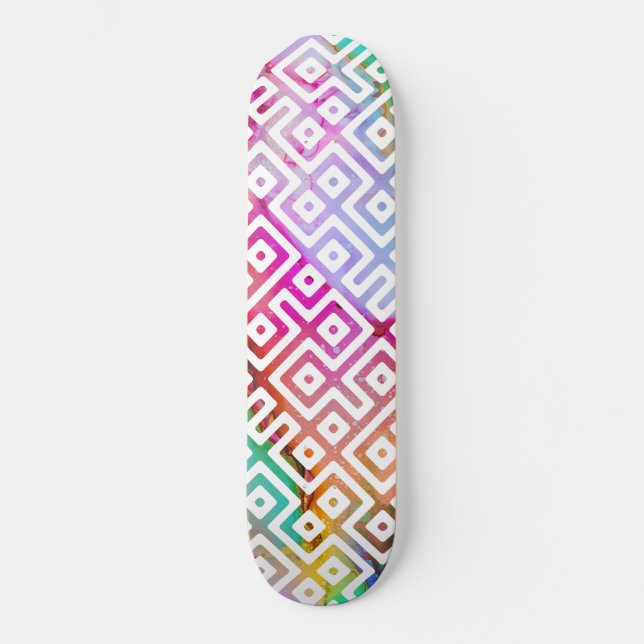 Chem 7 Tribal Maze Mini Skateboard Bräda 18,5 Cm (Framsida)