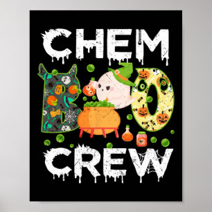 Chem Boo Crew Halloween Chemist Match Poster