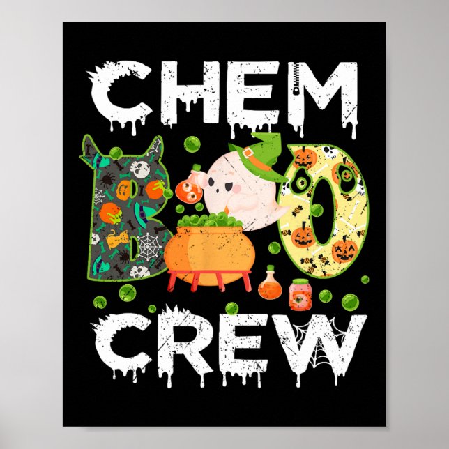 Chem Boo Crew Halloween Chemist Match Poster (Framsidan)