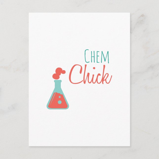 Chem Chick Vykort (Framsida)