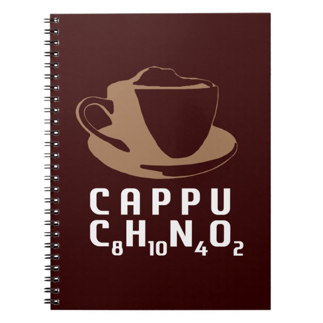Chemical Cappuccino Anteckningsbok Med Spiral (Framsidan)