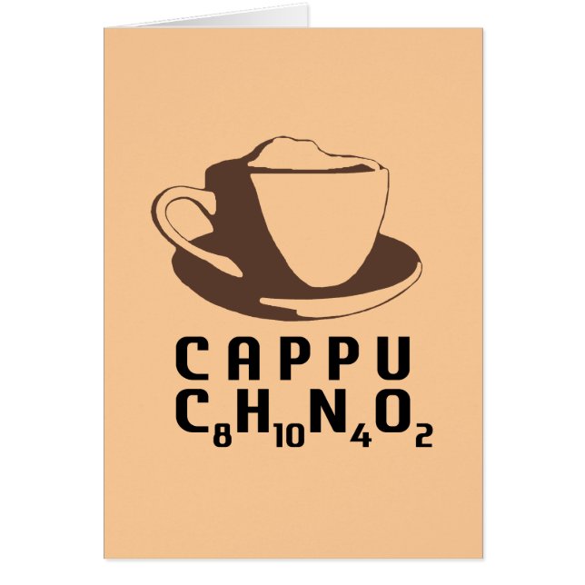 Chemical Cappuccino Hälsningskort (Framsidan)