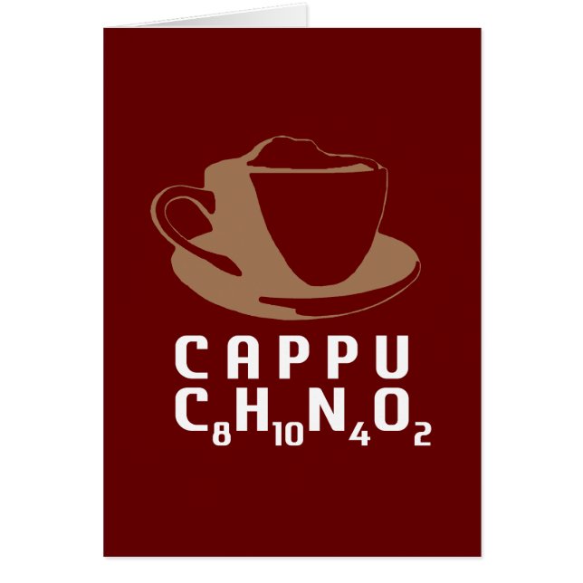 Chemical Cappuccino Hälsningskort (Framsidan)