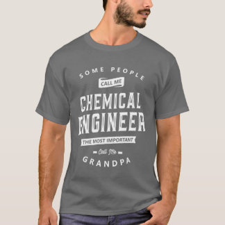 Chemical Engineer Grandpa Funny Jobitle girl T Shirt