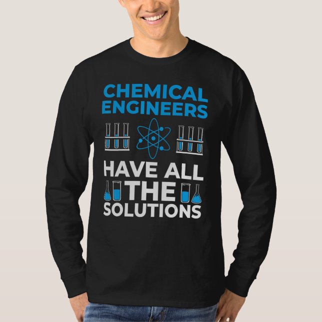 Chemical Engineering Chemical Processaa Chemical E T Shirt (Framsida)