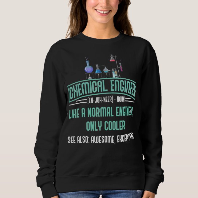 Chemical Engineering Definition Science Chemical E T Shirt (Framsida)