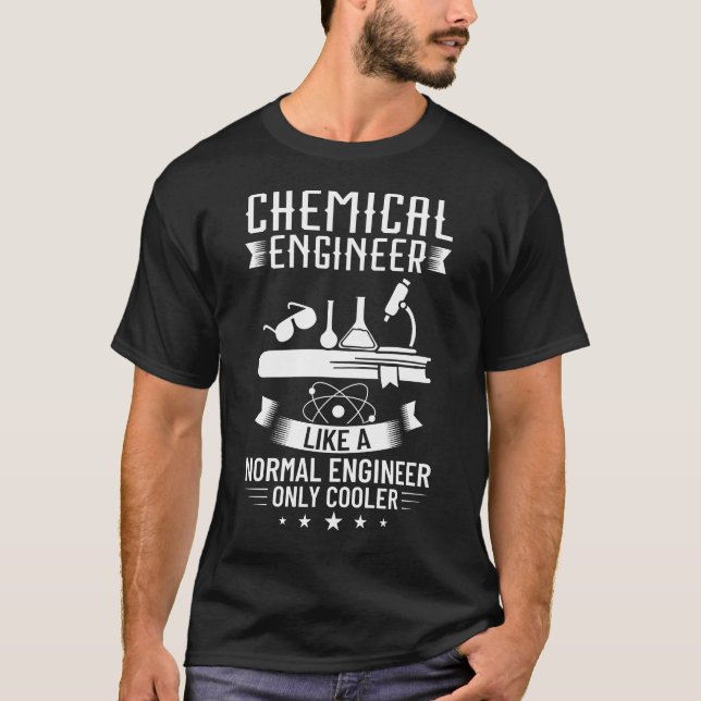 Chemical Ingenjör Chemistry Engineering Science T Shirt (Framsida)