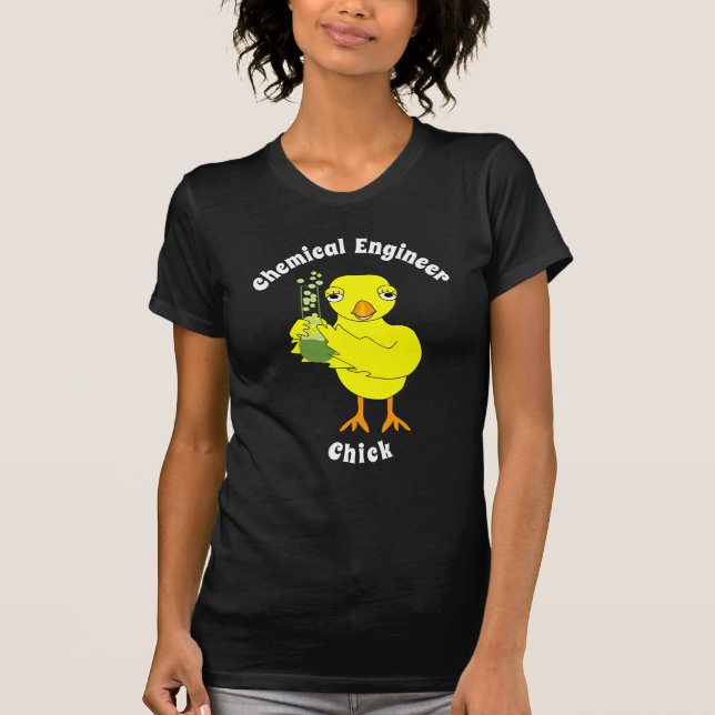 Chemical Ingenjör Chick T Shirt (Framsida)