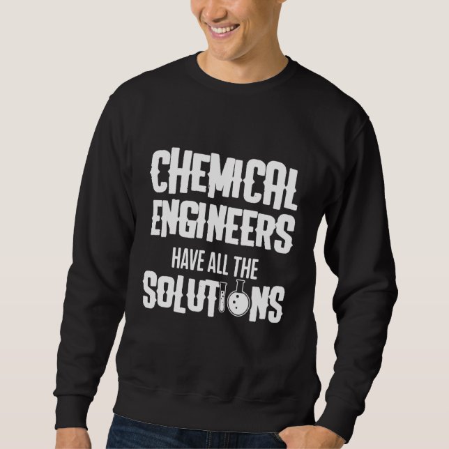 Chemical Ingenjör Engineering 2 Lång Ärmad Tröja (Framsida)