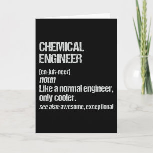 Chemical Ingenjör Funny Engineering Studenten Kort