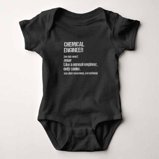 Chemical Ingenjör Funny Engineering Studenten T Shirt (Framsida)