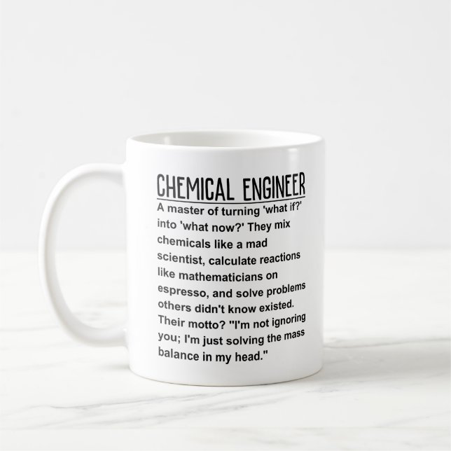Chemical ingenjör kaffemugg (Vänster)