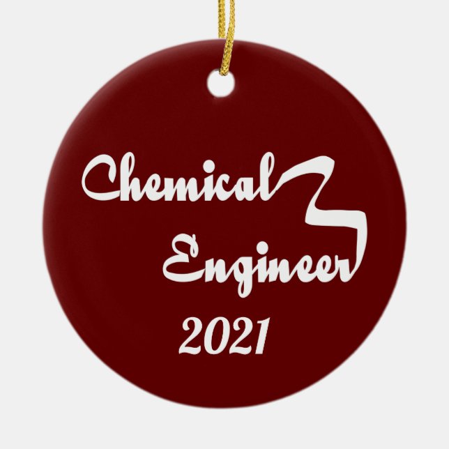 Chemical Ingenjör Ribbon Julgransprydnad Keramik (Framsidan)