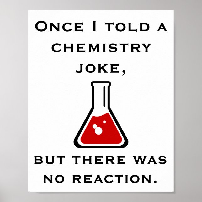 Chemie Teacher Chemist Funny Joke Poster (Framsidan)