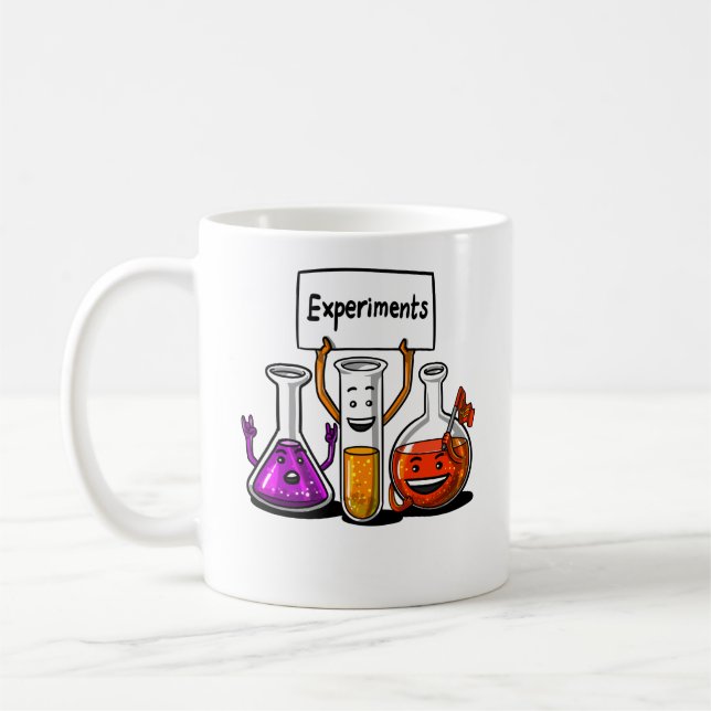 Chemiexperiment Funny Science Joke Kaffemugg (Vänster)