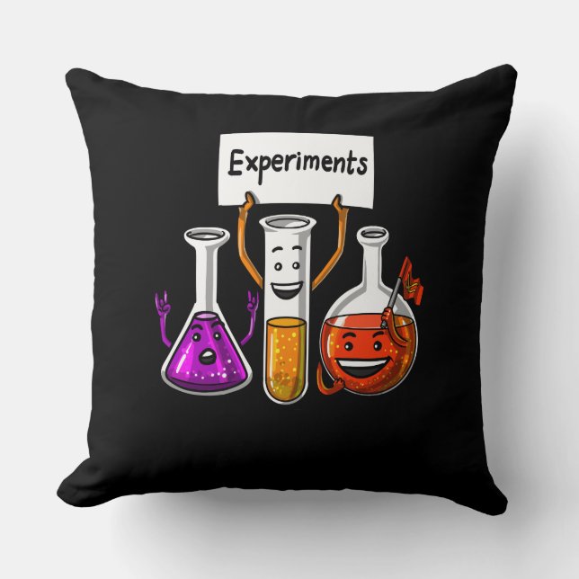 Chemiexperiment Funny Science Joke Kudde (Framsida)