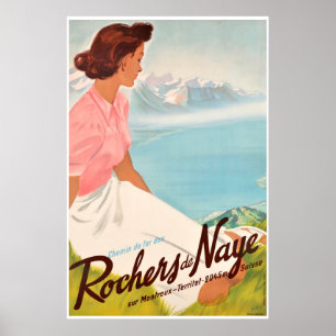 Chemin de Fer des Rochers de Naye, sur Montreux Poster