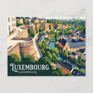 Chemin de la Corniche Luxemburg Vykort