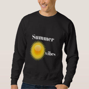 Chemise Summer Vibes Quote Du2019été Lång Ärmad Tröja
